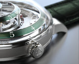 Trilobe Une Folle Journée, Rhodium Plated Green