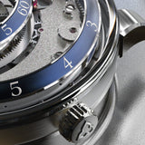 Trilobe Une Folle Journée, Rhodium Plated Blue