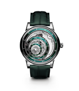 Trilobe Une Folle Journée, Rhodium Plated Green