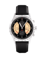 RESERVOIR Sonomaster Chronograph Vintage, Bi-retrograde Black & Beige