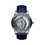 Trilobe Une Folle Journée, Rhodium Plated Blue