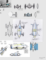 L'Epée 1839 Belly Tank Racer Clock