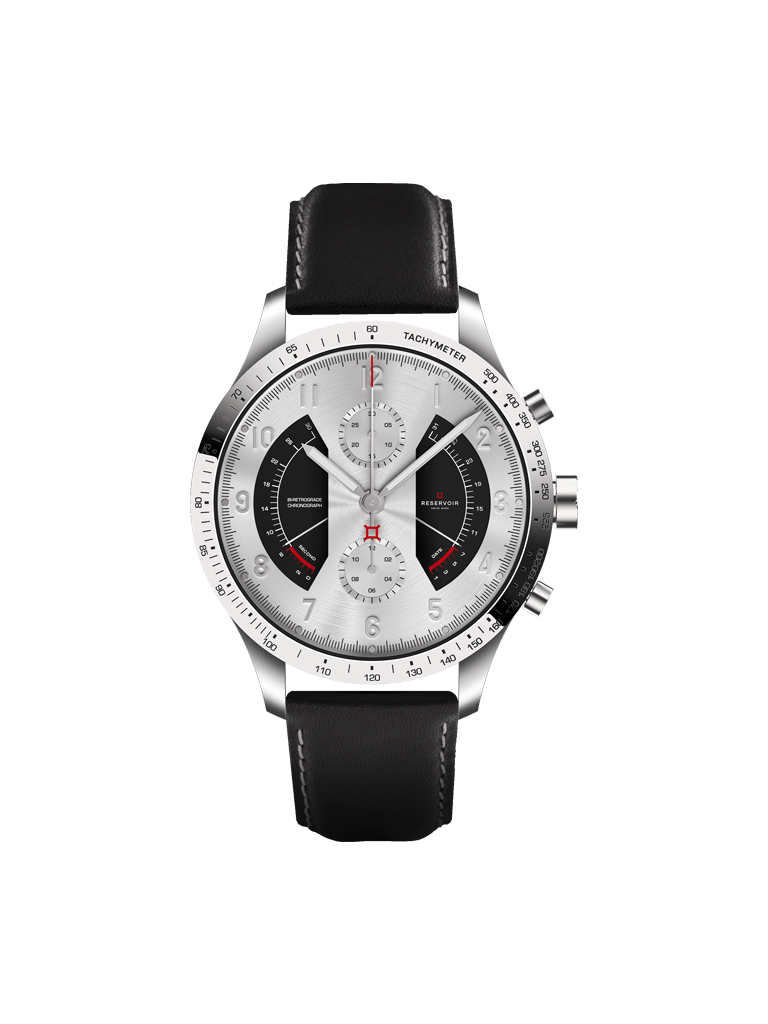 RESERVOIR Sonomaster Chronograph Modern, Bi-retrograde Silver Black