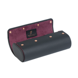 BEZELHOLD Watch Rolls, The Hat-Trick (Midnight/Mulberry)