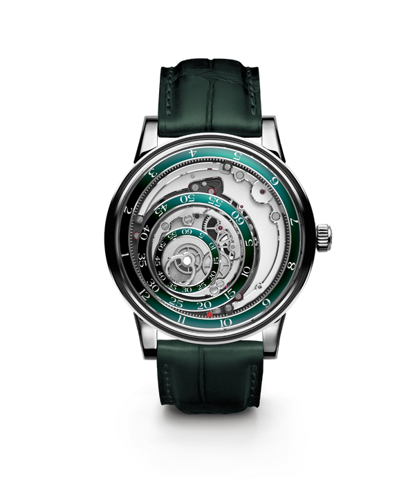 Trilobe Une Folle Journée, Rhodium Plated Green