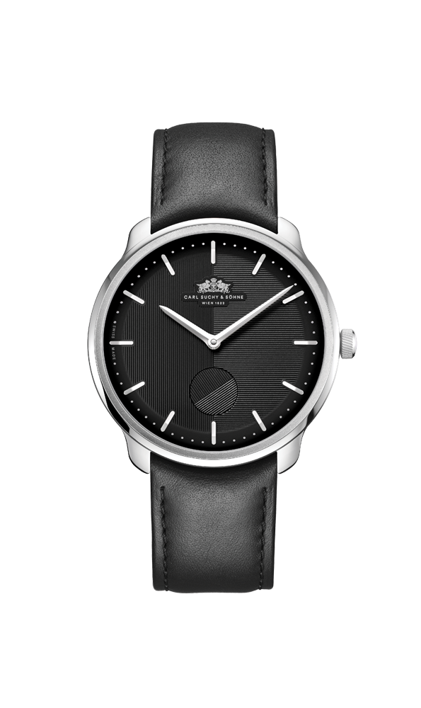 Carl Suchy & Söhne Waltz N°1 Stainless Steel Case Black Dial