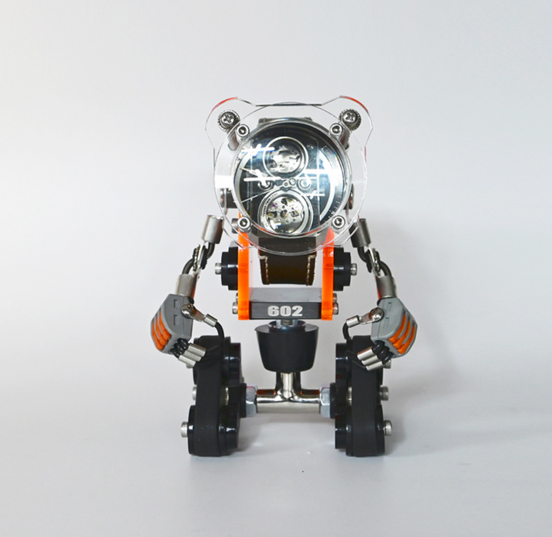 ROBOTOYS ROBOT WATCH STAND, ROBO TANK [NEON ORANGE]