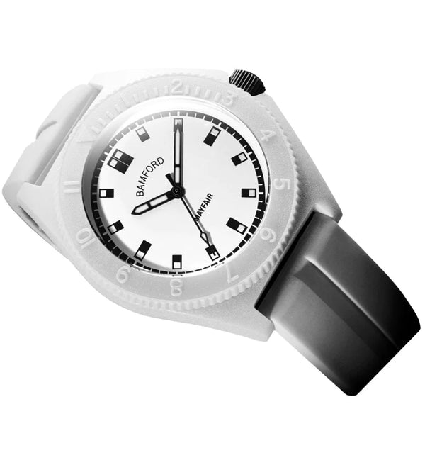 BAMFORD Mayfair Sport, White With Black Accents